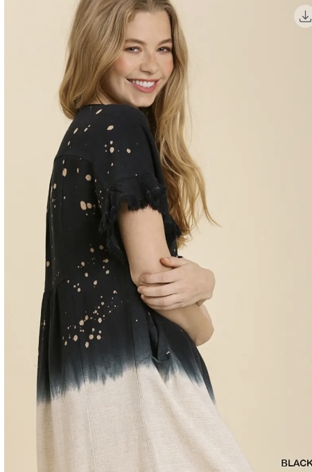 Bleached Dip Dye Dress