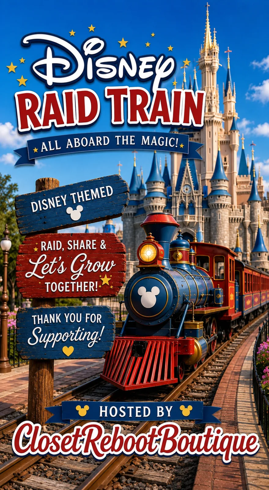Disney Magic Raid Train event flyer