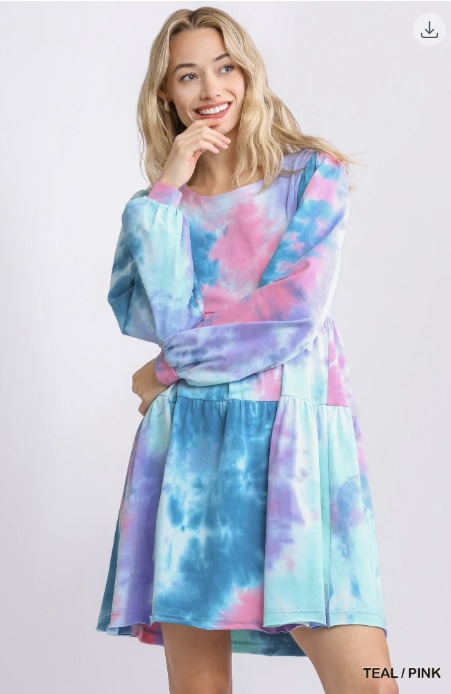 Tie Dye Babydoll Dress