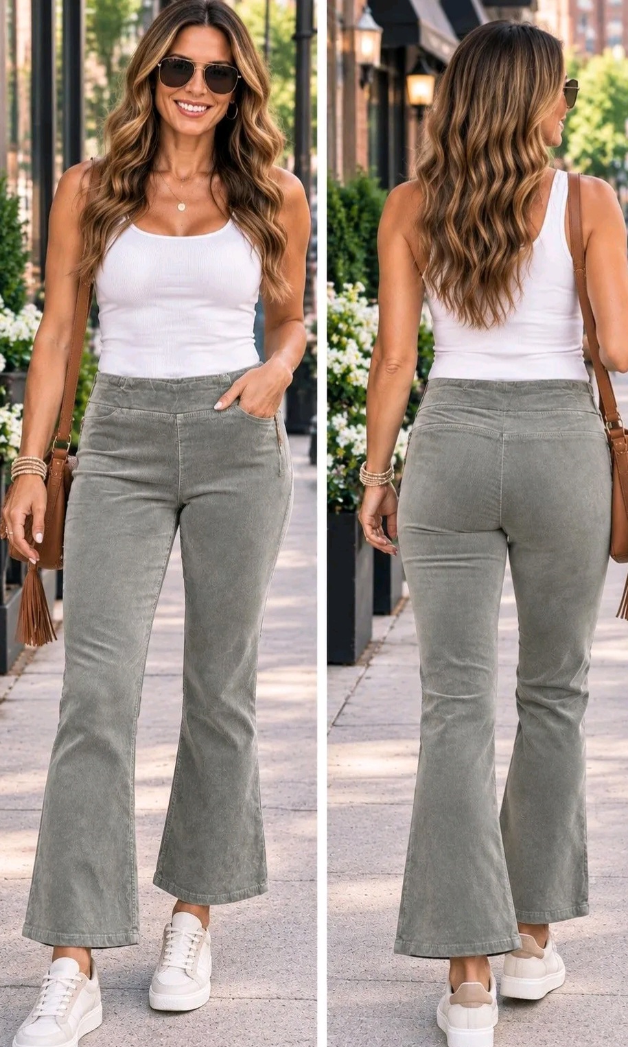 NWOT Free People Sage Corduroy Flare Pants